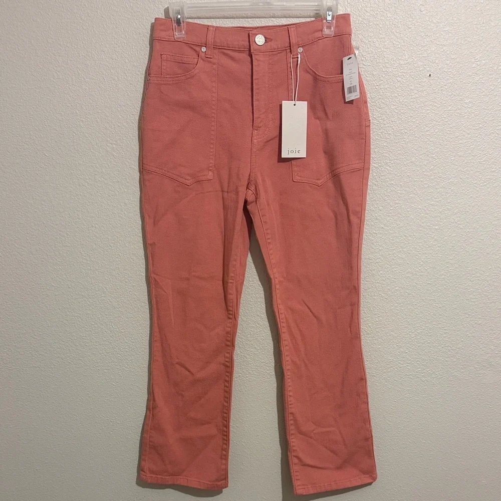 Joie Coral Cropped Flare Jeans High Rise Stretch Denim NWT
